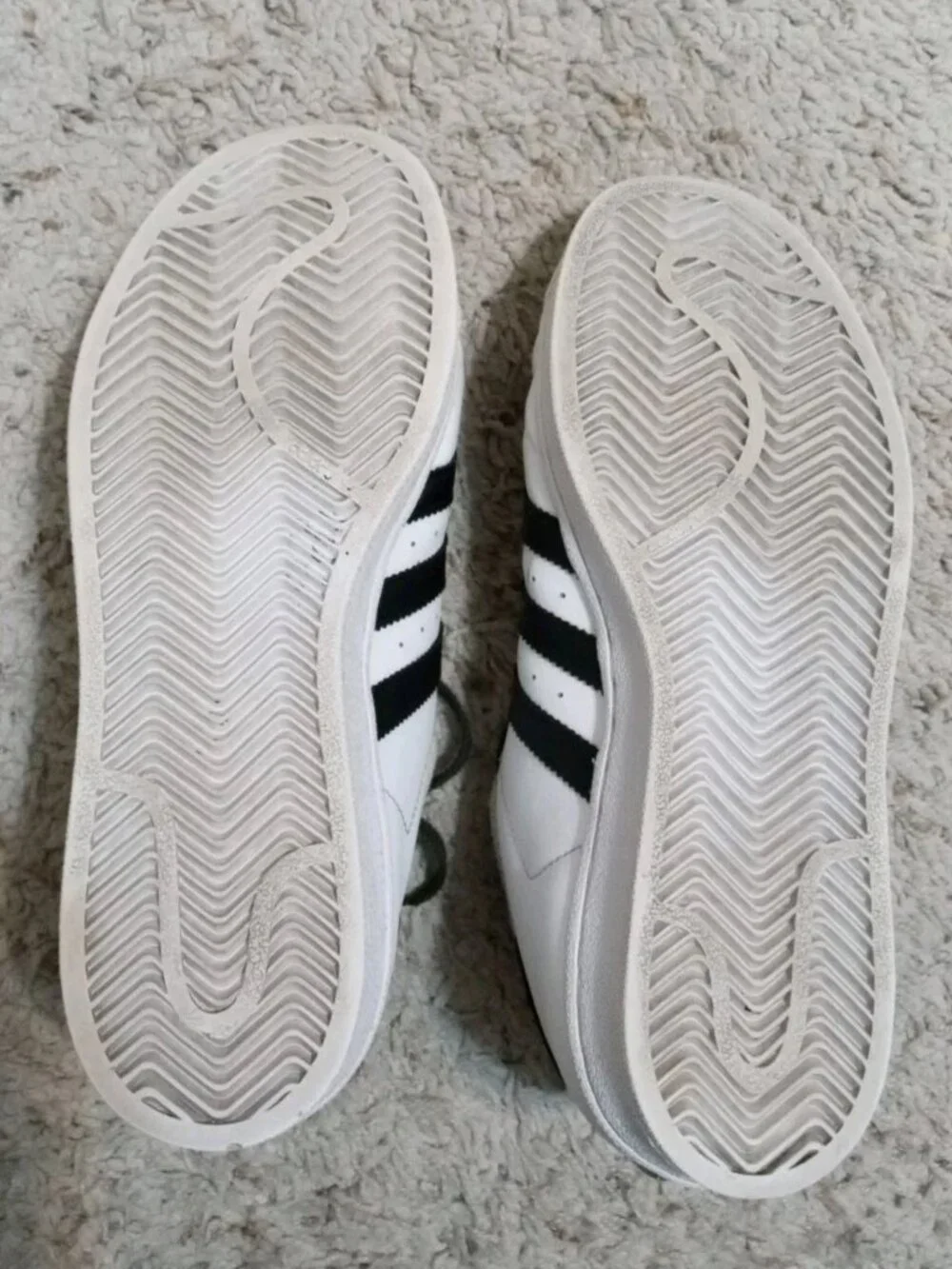 Adidas Superstar White With Black Stripe Kids 5 Sneakers Women's Size 6.5 C77154